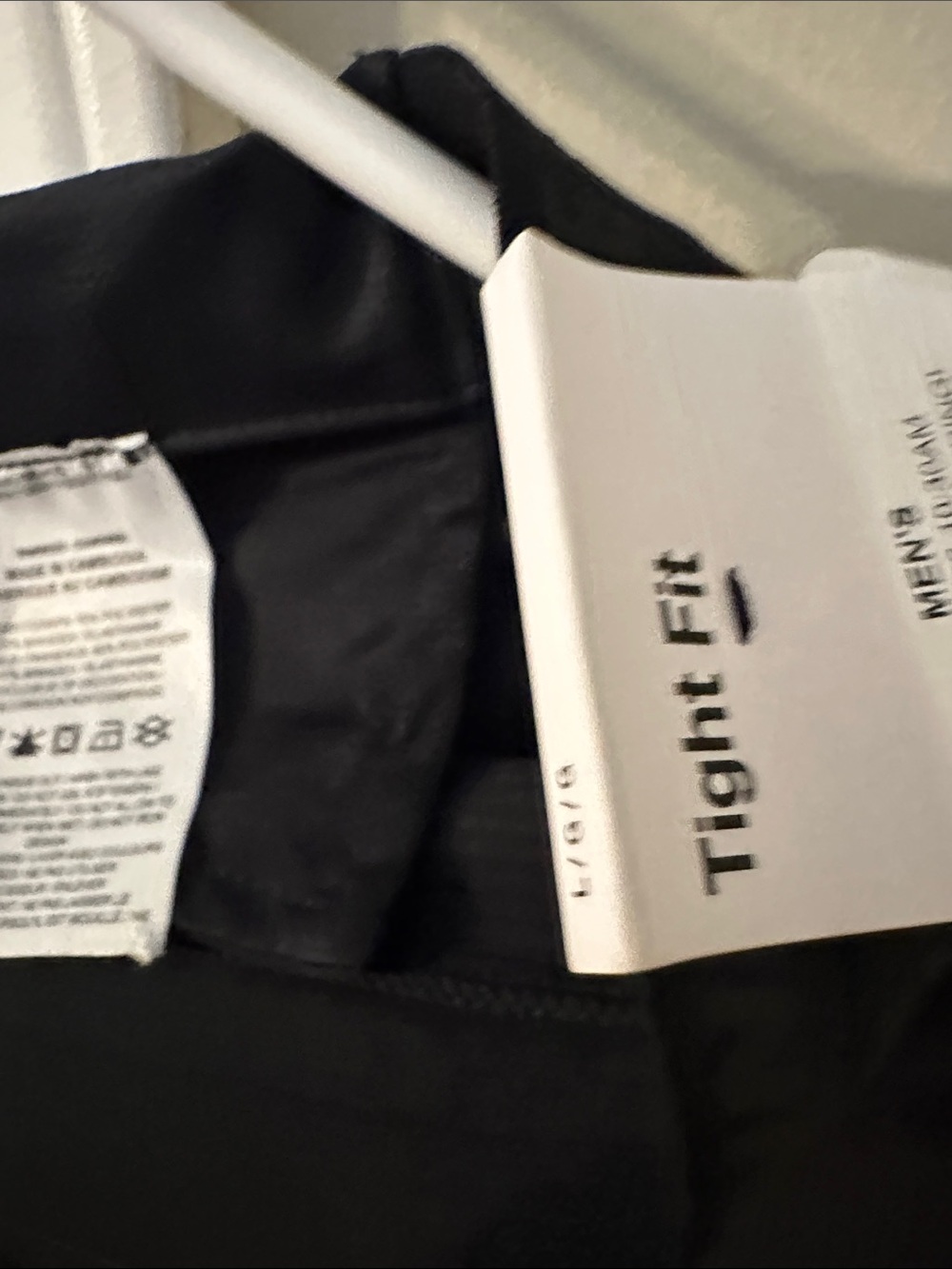 Nike Black Compression Running Training Tights with Silver Swoosh - Picture 4 of 6